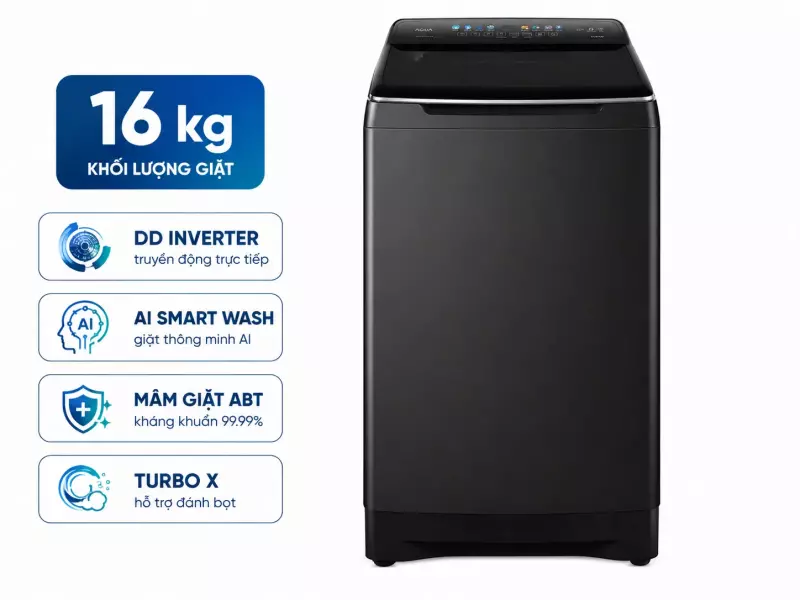 Máy giặt Aqua Inverter 16 kg AWM16-B2158L(B)