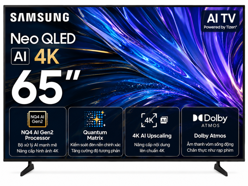 Smart Tivi Neo QLED Samsung AI 4K 65 inch QA65QN70F
