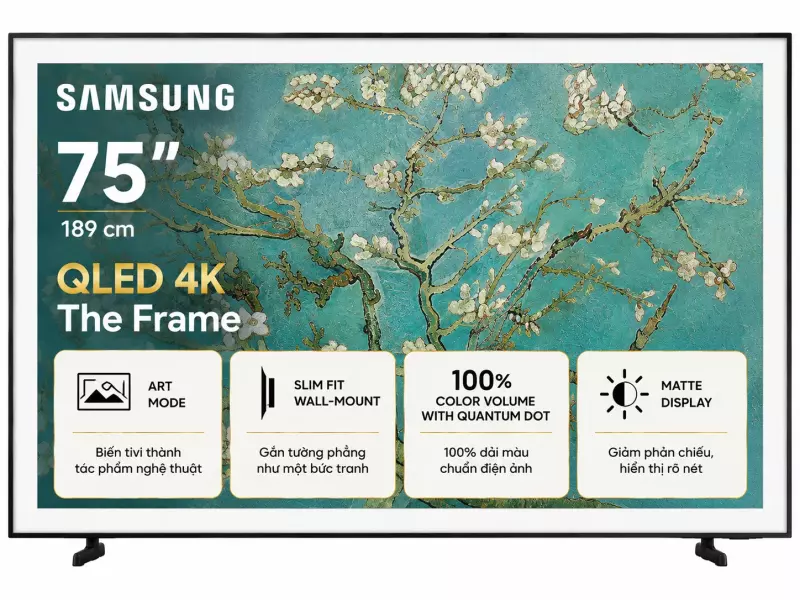 Tivi Khung Tranh The Frame Samsung QLED 4K 75 Inch QA75LS03F