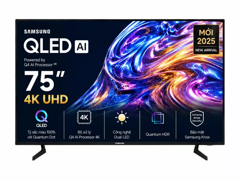 Smart Tivi QLED Samsung AI 4K 75 inch QA75Q8F5