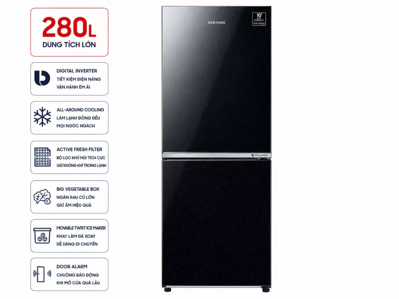 Tủ lạnh Samsung Inverter 280 lít RB27N4010BU/SV