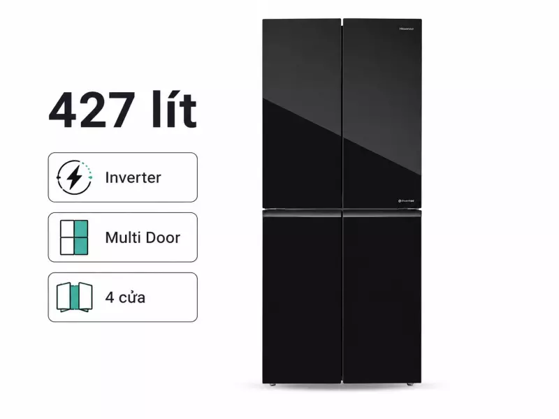 Tủ lạnh Hisense Inverter 427 lít Multi Door RQ519N4EBU