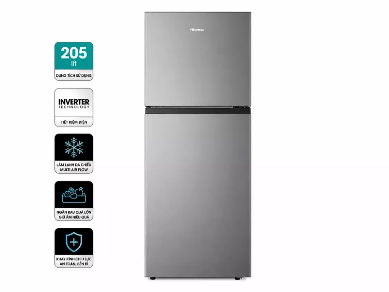 Tủ lạnh Hisense Inverter 205 lít RT201N3ES