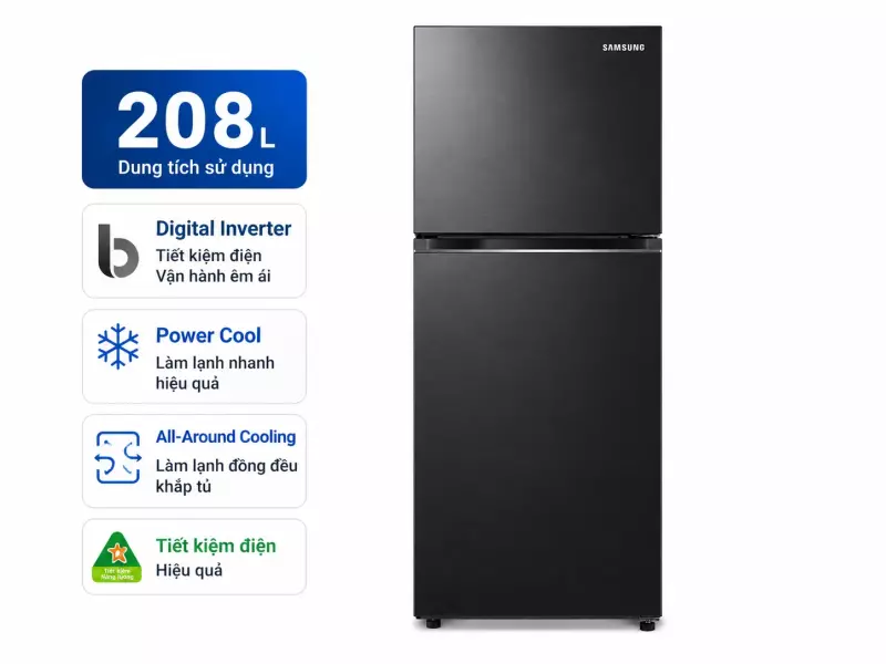 Tủ lạnh Samsung Inverter 208 lít RT20HAR8DBU/SV