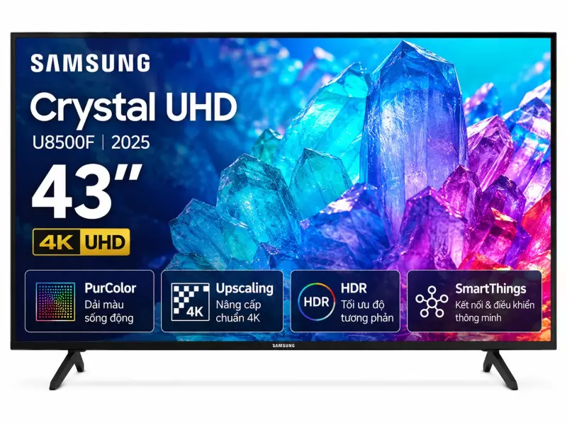Smart Tivi Crystal UHD Samsung 4K 43 inch UA43U8500F
