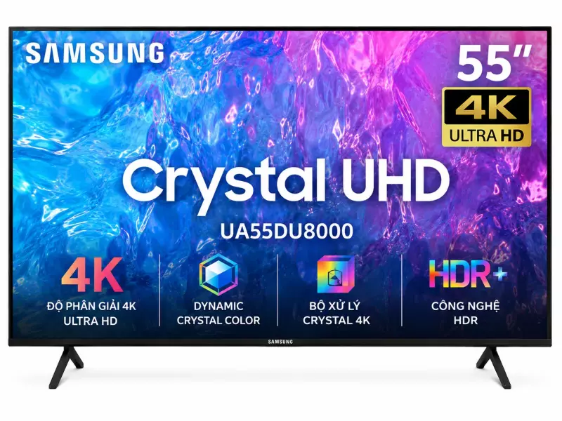 Smart Tivi Crystal UHD Samsung 4K 55 inch UA55DU8000