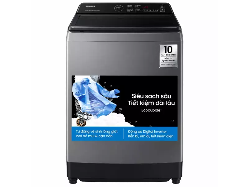 Máy giặt Samsung Ecobubble Inverter 12.5 kg WA40F12E4LSV