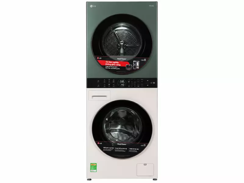 Tháp giặt sấy LG WashTower Inverter giặt 14 kg - sấy 10 kg WT1410NHEG