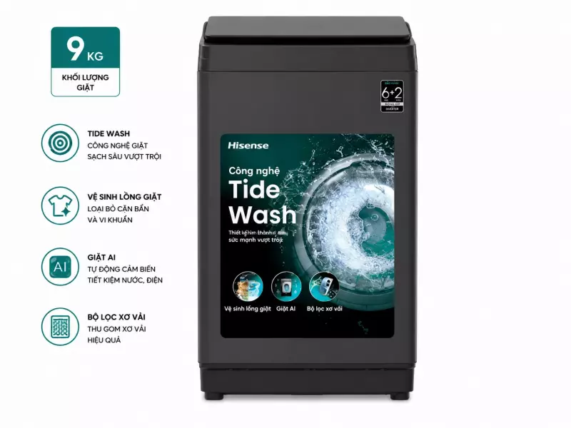 Máy giặt Hisense 9 kg WT90F30