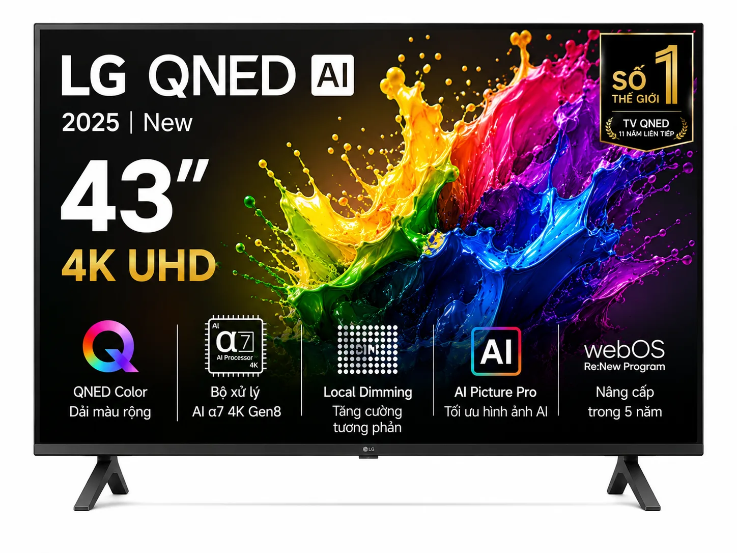 Smart Tivi QNED LG AI 4K 43 inch 43QNED81ASA Smart Tivi QNED LG AI 4K 43 inch 43QNED81ASA tại Điện Máy Kalong
