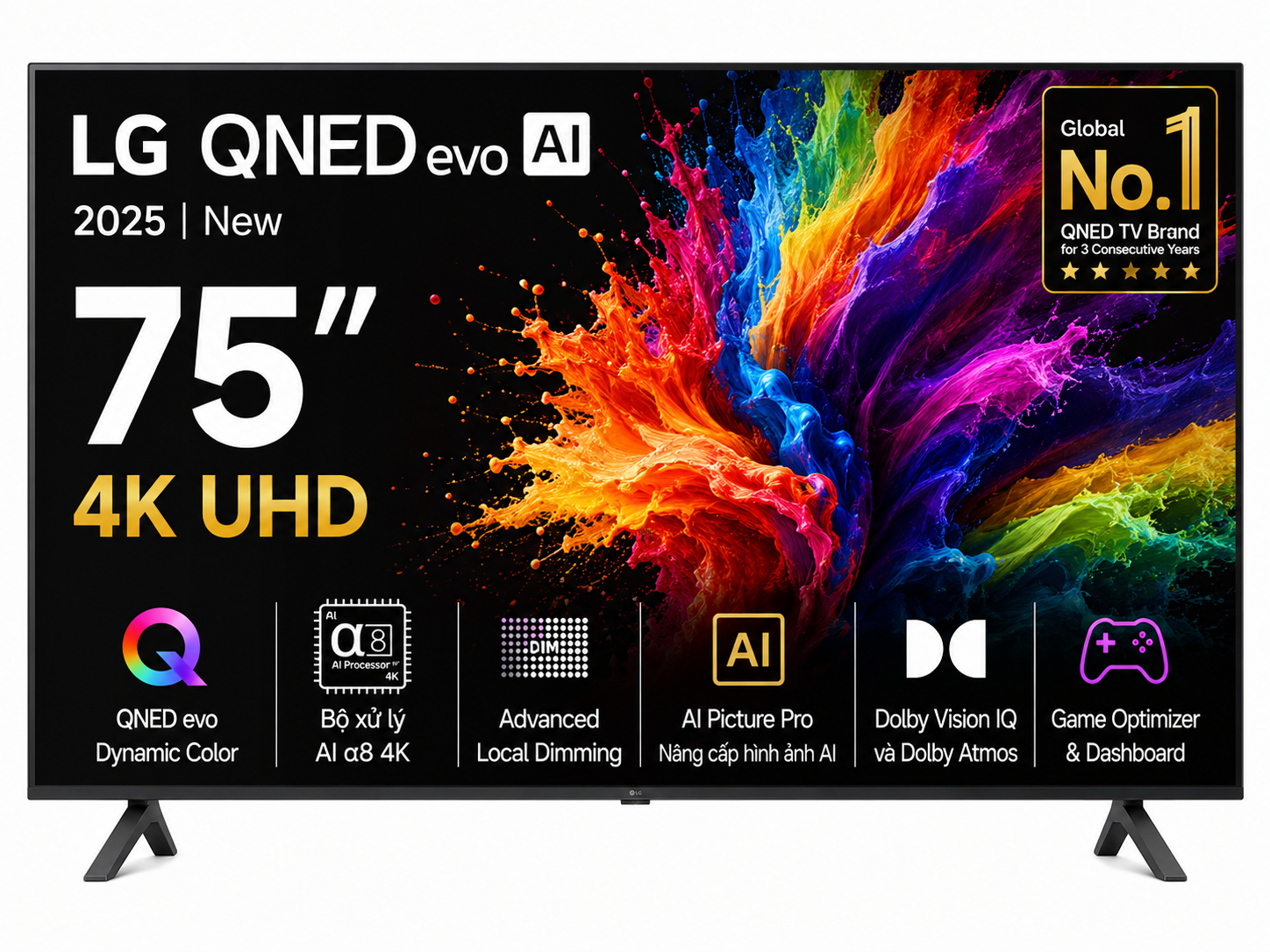 Smart Tivi QNED evo LG AI 4K 75 inch 75QNED92ASA Smart Tivi QNED evo LG AI 4K 75 inch 75QNED92ASA tại Điện Máy Kalong
