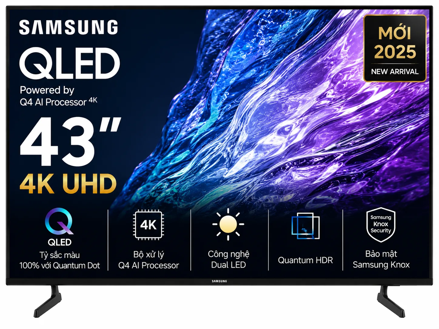 Smart Tivi QLED Samsung AI 4K 43 inch QA43Q7FA tại Điện Máy Kalong