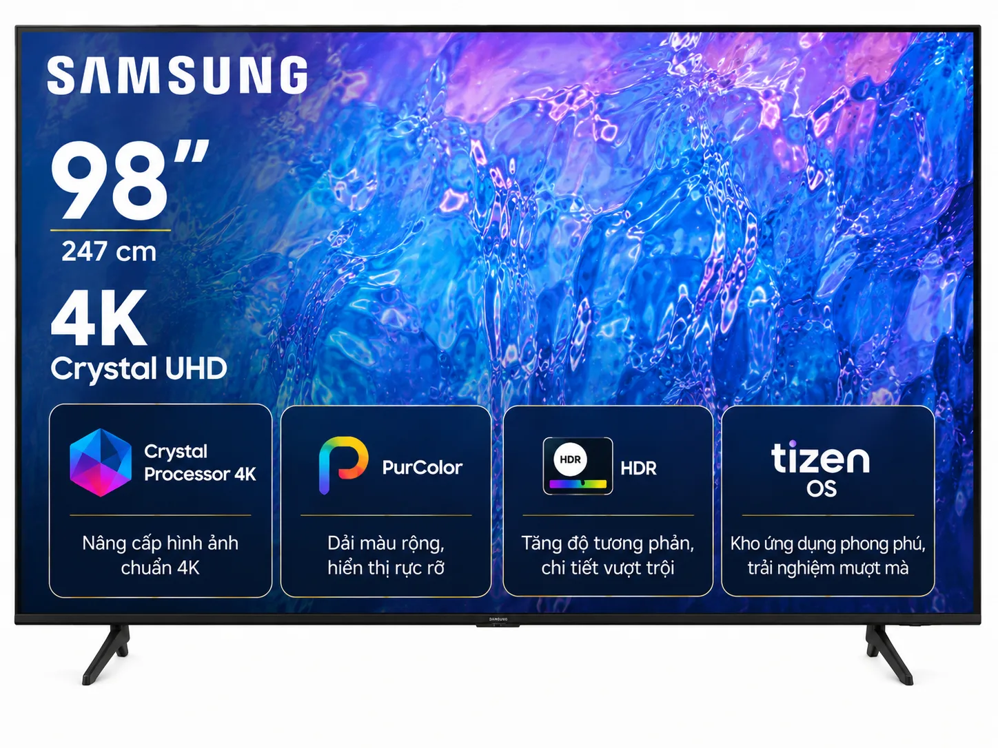 Smart Tivi Samsung 4K Crystal UHD 98 inch UA98DU9000 Smart Tivi Samsung 4K Crystal UHD 98 inch UA98DU9000 tại Điện Máy Kalong